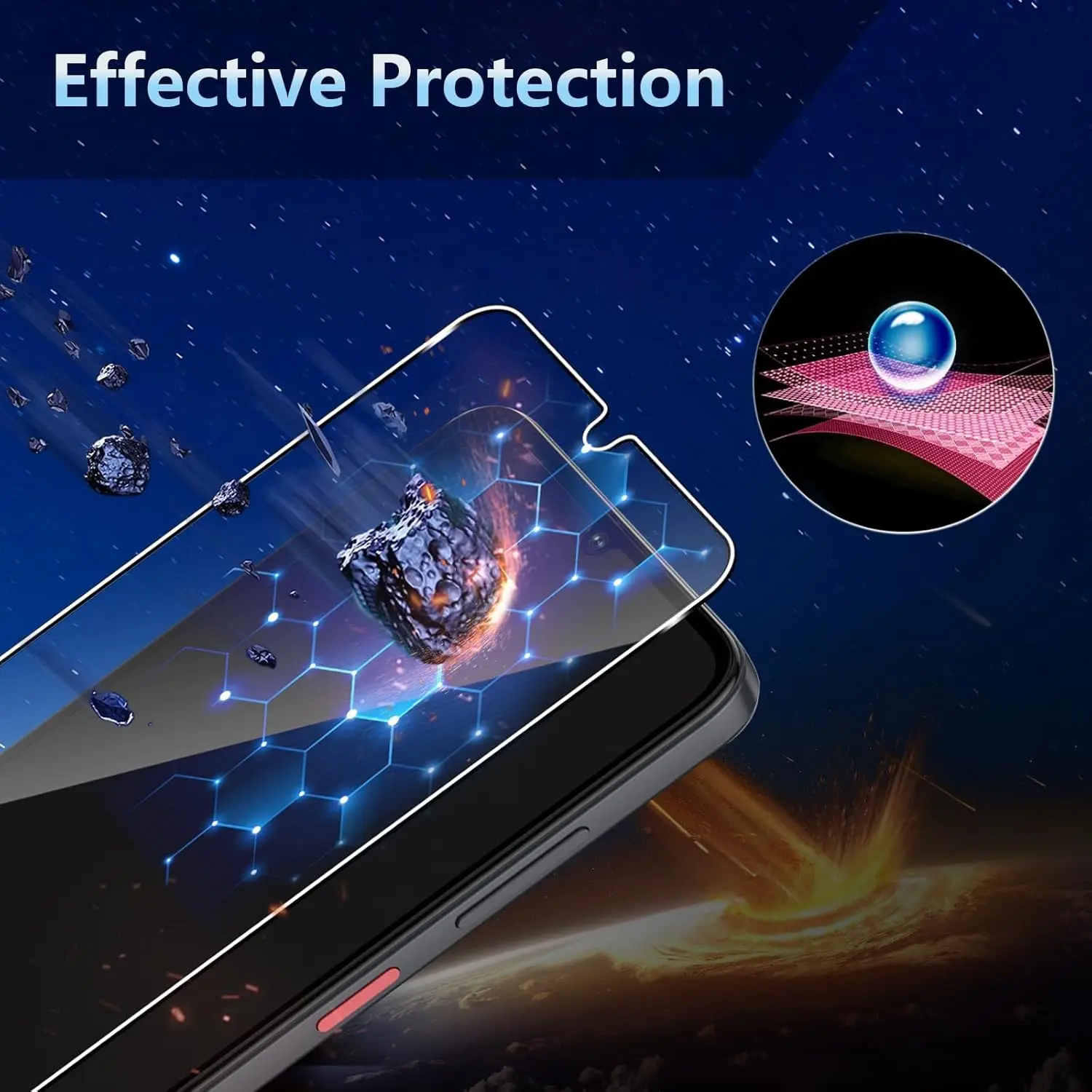Premium Tempered Glass Screen Protector Film (2/3/4 Pack)