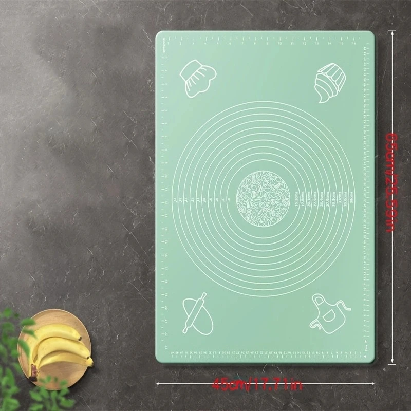 실리콘 페이스트리 매트, 논스틱 베이킹 매트, 카운터 매트, 페이스트리 보드 롤링 반죽 매트, 1PC