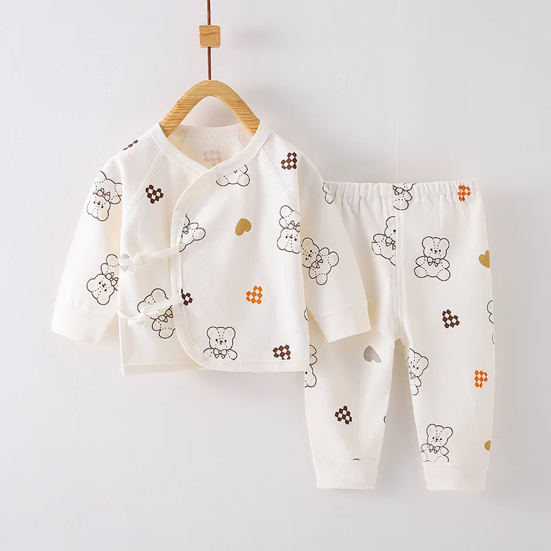 New Born Clothes For Girl Boy Spring Autumn Clothing New Pure Cotton Baby Split Set Cotton Newborn Baby Girl Boy Infant Casual