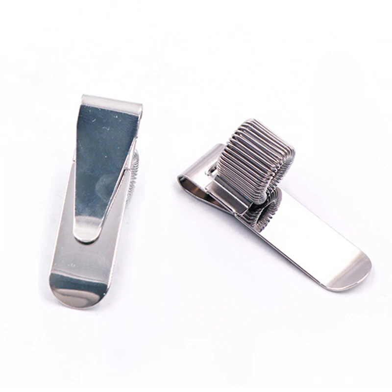 Pen Holder Single Hole Metal Spring Pen Holder Pocket Clip Spring Loop Doctors Nurse Uniform Notebook Clip