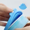 2pcs/set Reusable Pet Food Can Cover Silicone Dogs Cats Storage Tin Cap Lid Seal Cover with Spoon 3