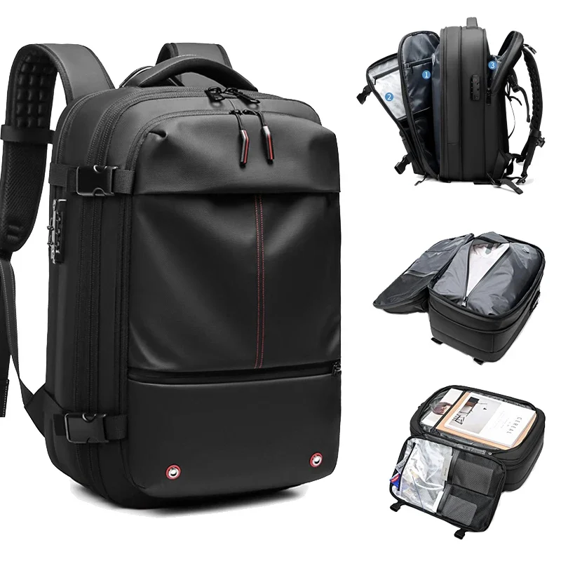 

Расширяемый дорожный рюкзак, вакуумная сумка для ноутбука, вместительный деловой школьный ранец с карманом для обуви