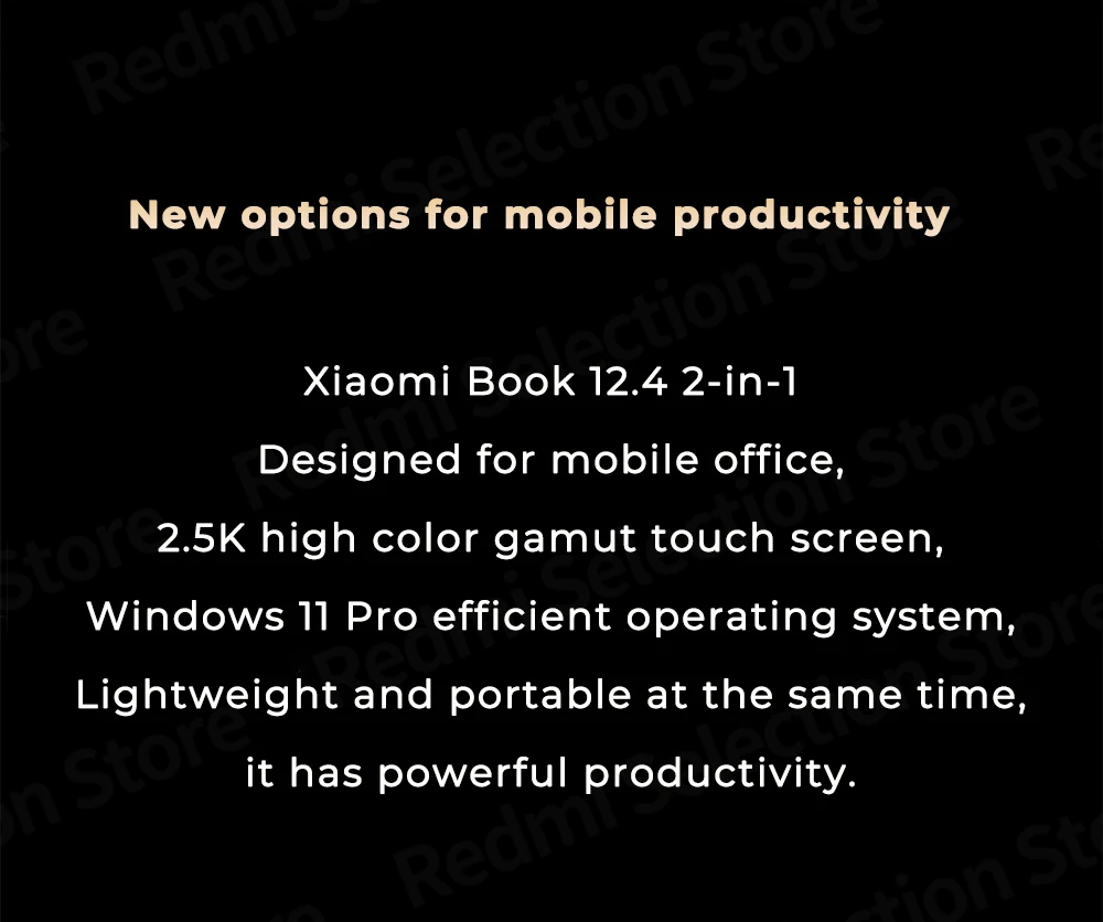 Xiaomi Book 12.4 Tablet: Snapdragon 8cx Gen2, 8GB RAM, 256GB Storage, 2.5K Touch Screen PC Description Image.This Product Can Be Found With The Tag Names Computer Office, Laptop, Laptops