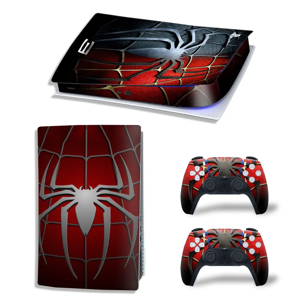 2 Pack PS5 Controller Dualshock Marvel Spider Man Red Spider Skin Decal  Sticker