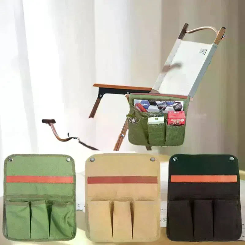 Organizer per borsa laterale per sedia da campeggio, 1 pezzo di stoccaggio sospeso multifunzionale per accessori - immagine 3