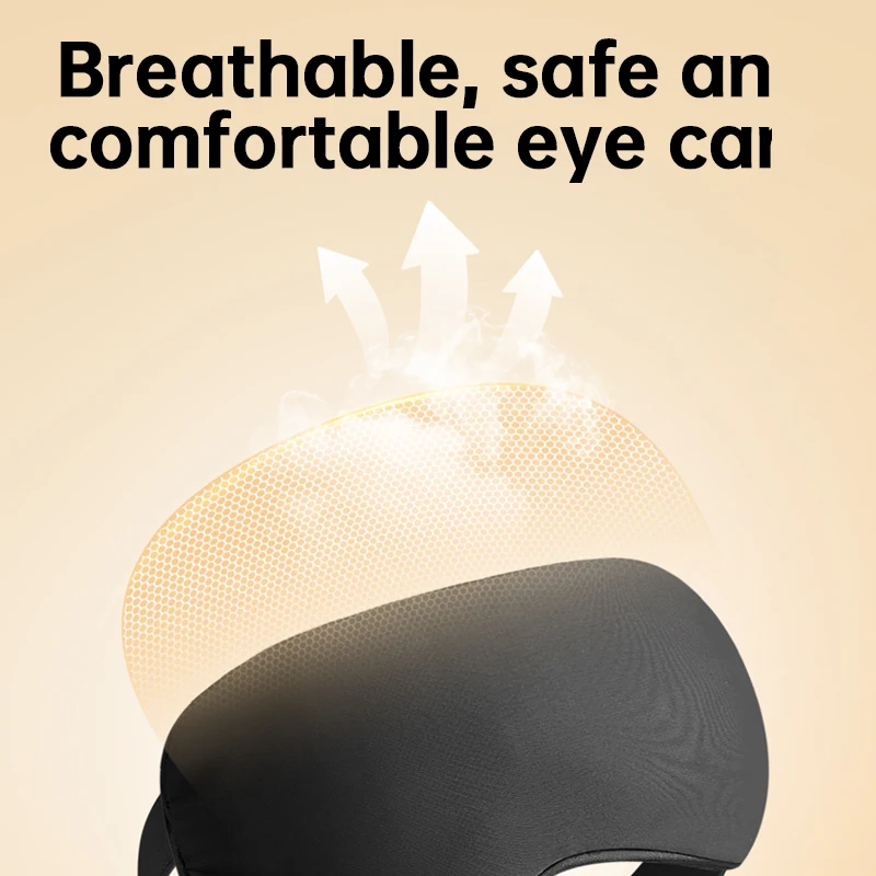 Smart Timing Heated Eye Mask Rechargeable Electric Warm Compress for Dry Eyes Sleeping Mask Eye Relief