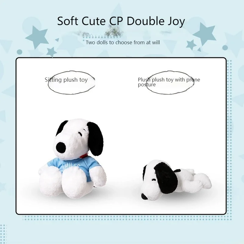 Plush Toys Miniso Animation Plush Snoopy Plush Toy For Children Cartoon Dog Pillow Kawaii Sofa Cushion Cute Room Decoration Gift