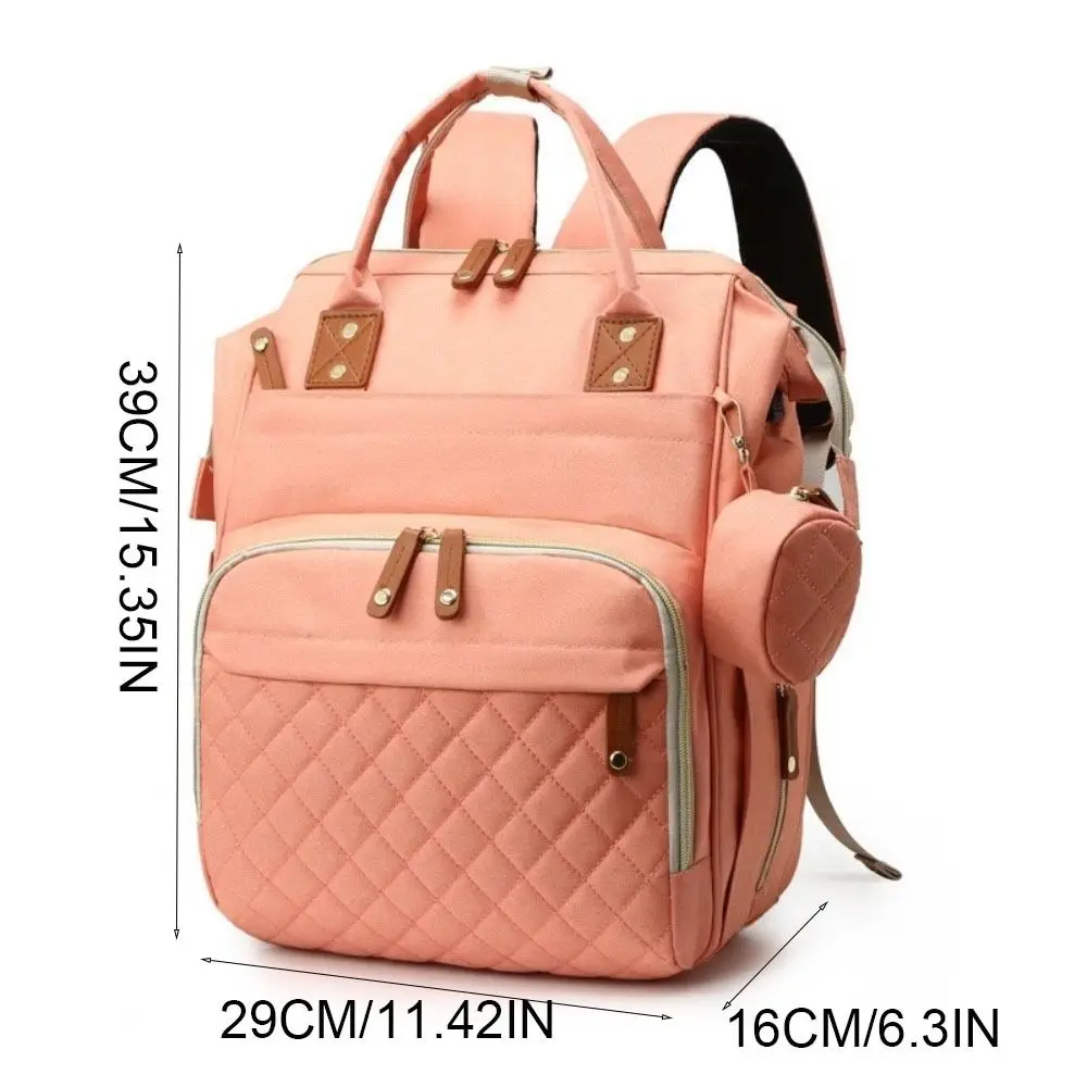 Oxford cloth Mommy Bag Dry-wet Separation Large Capacity Baby Diaper Backpack Foldable Lightweight Nappy Backpack Travel