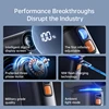 JISULIFE Portable Turbo Handheld Fan, 100 Winds Speeds Adjustable, 9000 mAh Rechargeable Battery, LED Display, Outdoor Camping 4