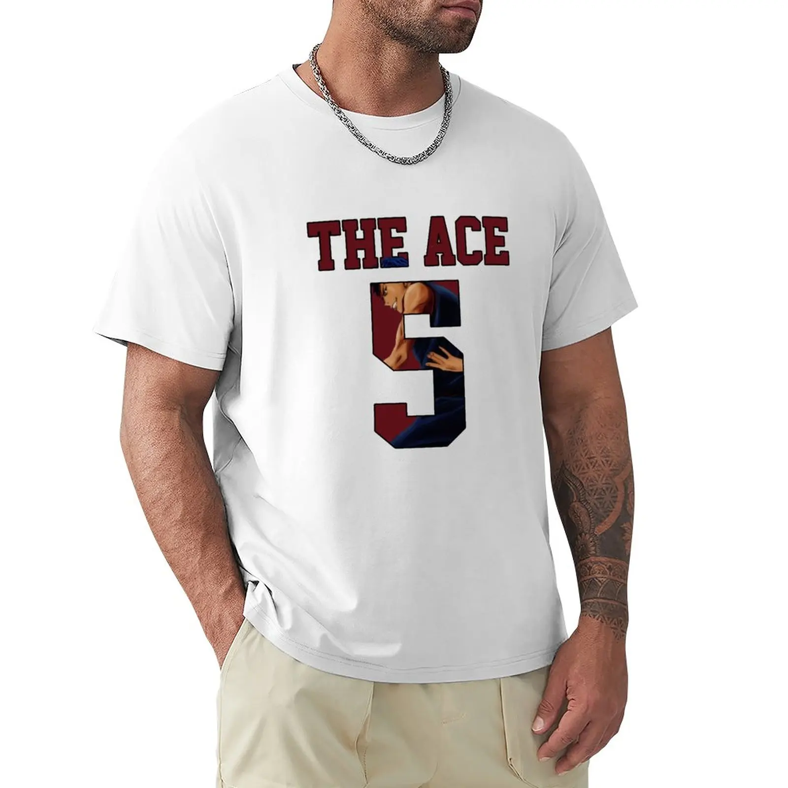 

Kuroko no Basket Aomine Daiki The Ace Nr 5 Jersey T-Shirt Short t-shirt anime mens clothing