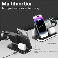6 In 1 Wireless Charger Stand For iPhone Samsung S23 S22 Ultra Note Fold Galaxy Watch 5 4 Active Buds Fast Charging Dock Station - Image 5