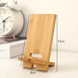 Solid Wood Universal Phone & Tablet Holder - Portable & Stylish Desktop Stand (1pcs)