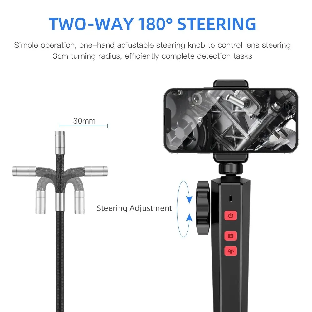 Two-Way Articulating Endoscope Camera