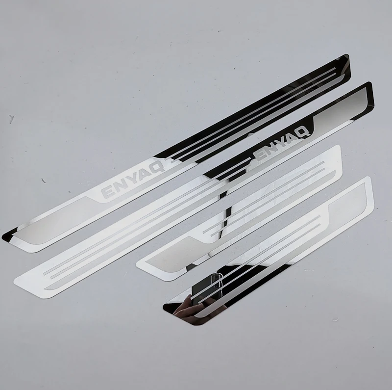 Piastra Scuff Davanzale Della Porta In Acciaio Inossidabile Per Auto Per Skoda Enyaq Iv 2021 2022