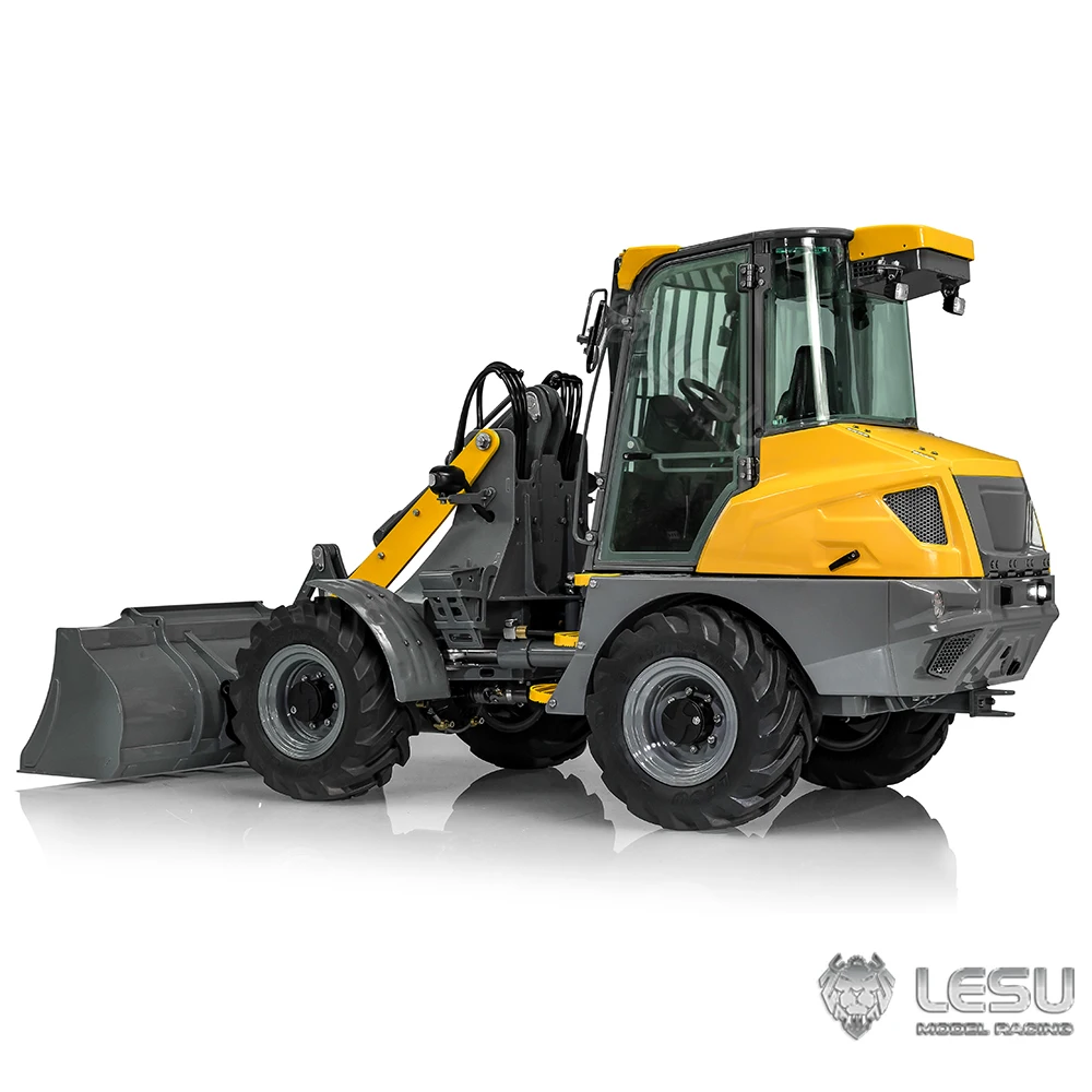 1/14 LESU RC Metal Loader AOUE MCL8 Hydraulic Truck Model I6S Light Sound ESC Motor Ready To Run Car Painted Finished Boys Toys 3