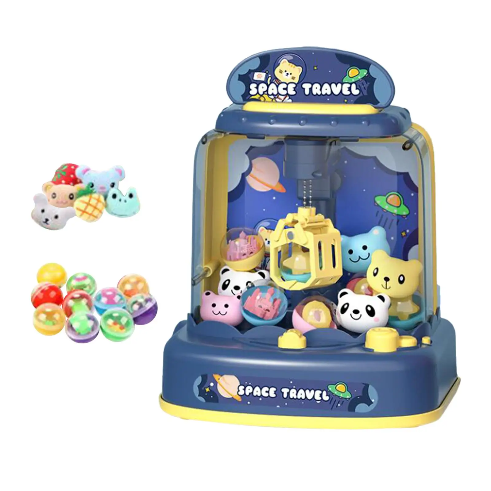 Novelty Kids Small Claw Machine Electronic Arcade Game Favors Doll Machine with Sounds for Kids Girls 6 7 8 9 Year Old Boys 2