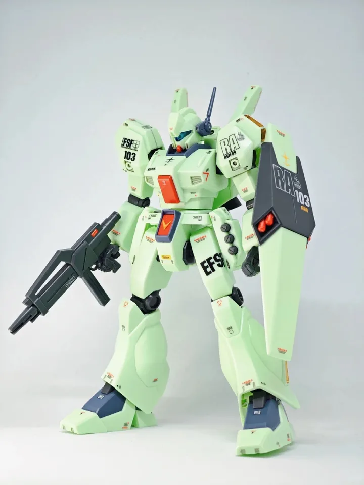 JIRUI Model HG 1/144 Assembly Model Kit RGM-89 JEGAN Collection