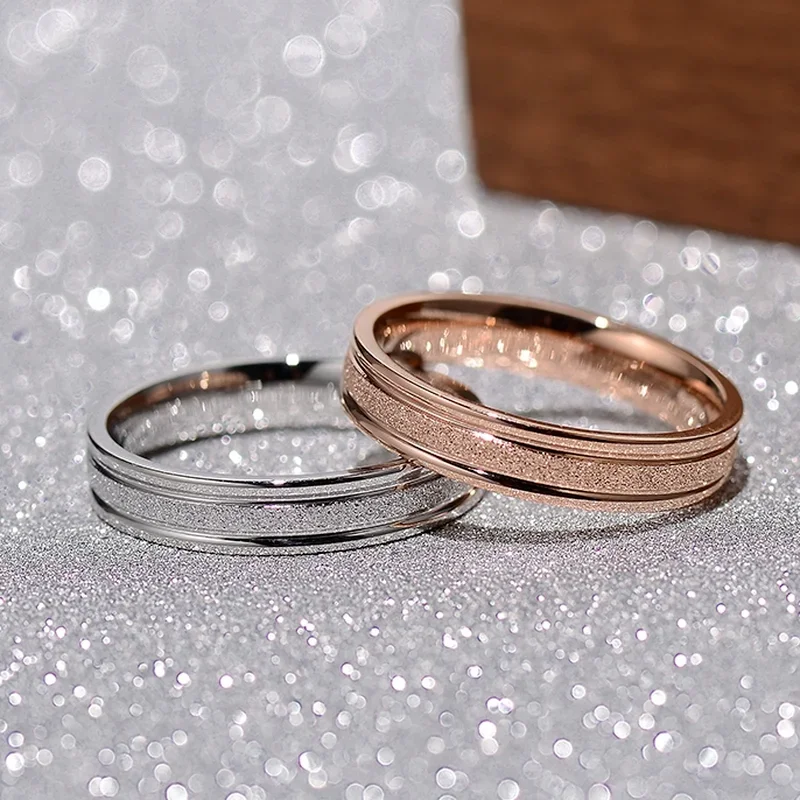 Gold Rings Stainless Steel Rings Finger Rings Metal Rings Fashion Rings Fashion Ring Rose Gold Stainless Steel Ring for Women 6mm Wide