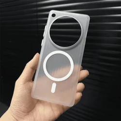 Luxury Transparent Skin-Friendly Corrugated Shockproof Bumper Case for OPPO Find X8 pro (Magnetic matte white)