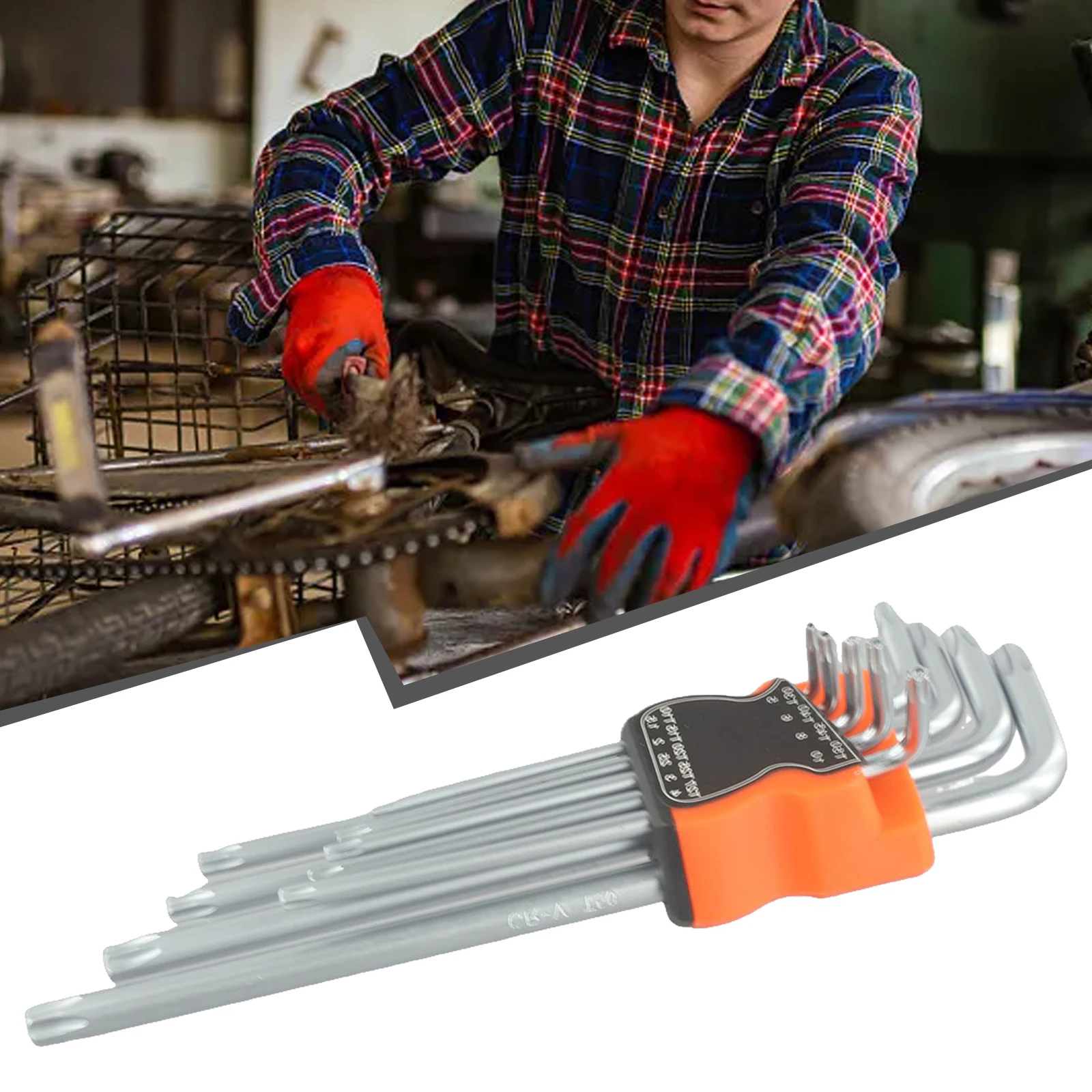 

9 шт., двухсторонний ключ-отвертка из хромованадиевой стали