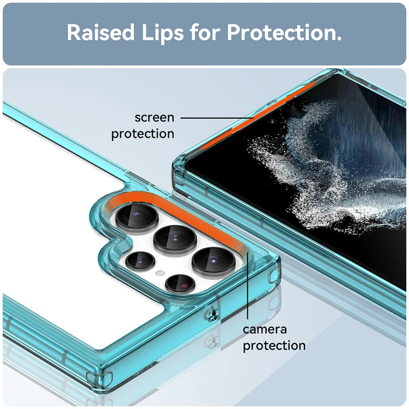 Clear Shockproof Silicone TPU Protector Case