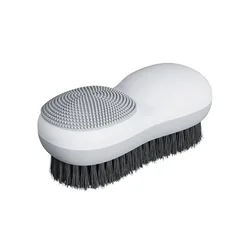 Blue Heavy Duty Dual - Sided Nail Scrub Brush with Stiff Bristles (2)