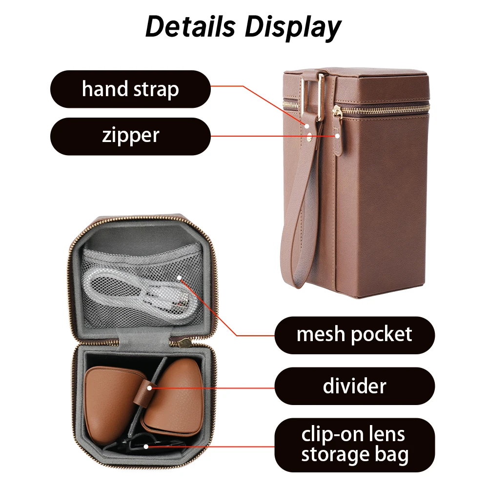 Hibloks For RayBan Meta Wayfarer Skyler Headliner Portable Carrying intelligent