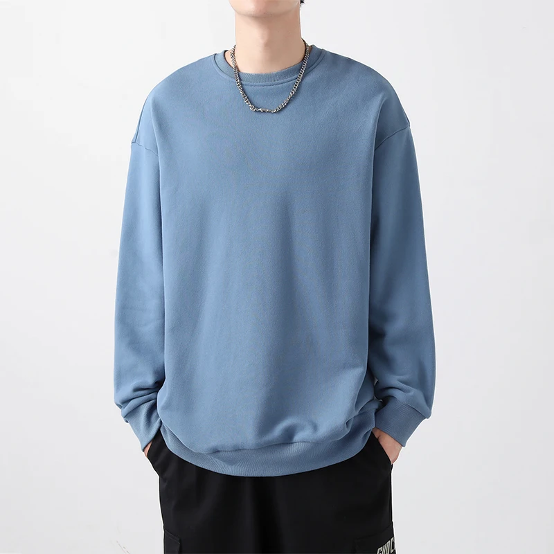Autumn Men's/Women's Sweater Coats Casual Cotton Sweatshirts Male Round Neck Fashion Solid Color Mens Clothing Outerwear
