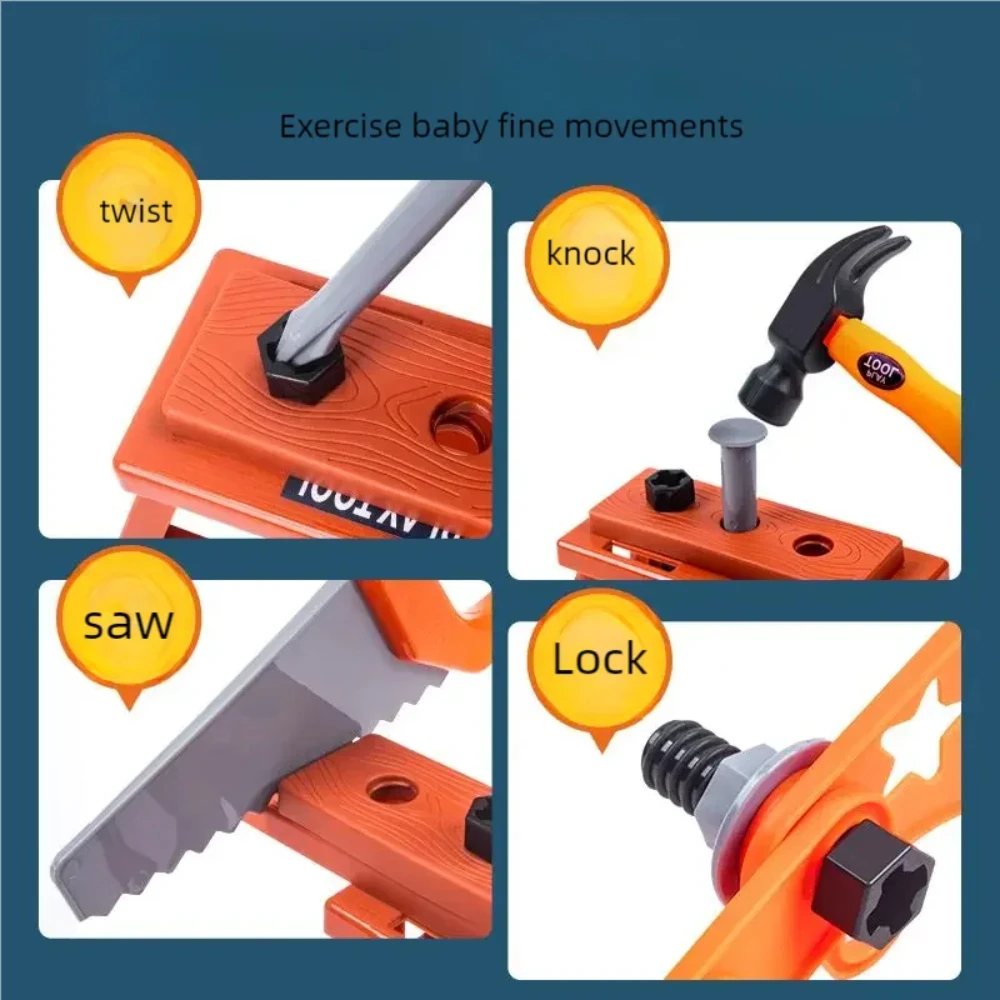 WizKidz Electric Drill & Construction Toy Set For Boys & Girls Safe Toddler Pretend Play Tools Child-Friendly Roleplay Equipment 4