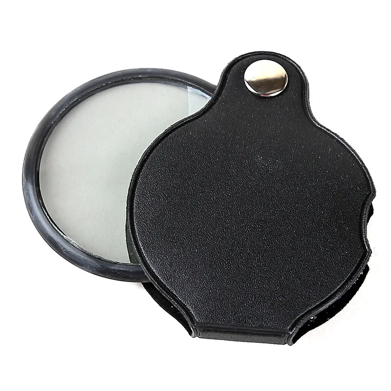 2pcs Craft Magnifying Glass Pocket Gem 30X Jewelry Loupe Jeweler Loupe Magnifier Pocket Tools Magnifying Glass for Coins Travel Magnifying Mirror