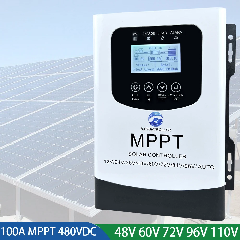 MPPT 태양 전지 패널 충전 컨트롤러, PV 시스템 배터리 충전 레귤레이터, Lifepo4 리튬 젤 납용, 480VDC 48V, 60V, 72V, 84V, 96V