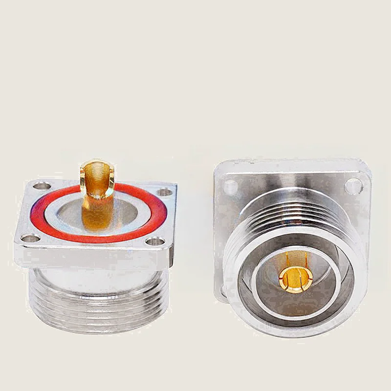 

1pcs/LOT adapter L29 7/16 DIN Female seat with 4 hole flange soldered wire connector L29-KF-1