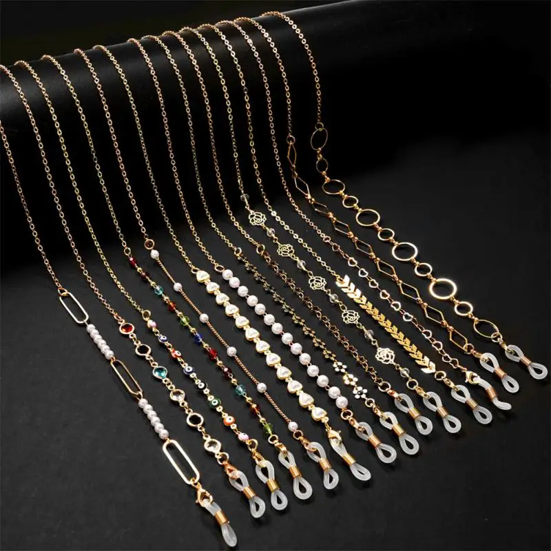 Новинка модная цепочка для очков с жемчугом цветком звездой веревка защита от