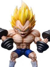  17cm Dragon Ball Z Vegeta Fitness Figure DBZ Model Bodybuilding Series Figurals Anime Statue Figurine Collection Birthday Gifts 