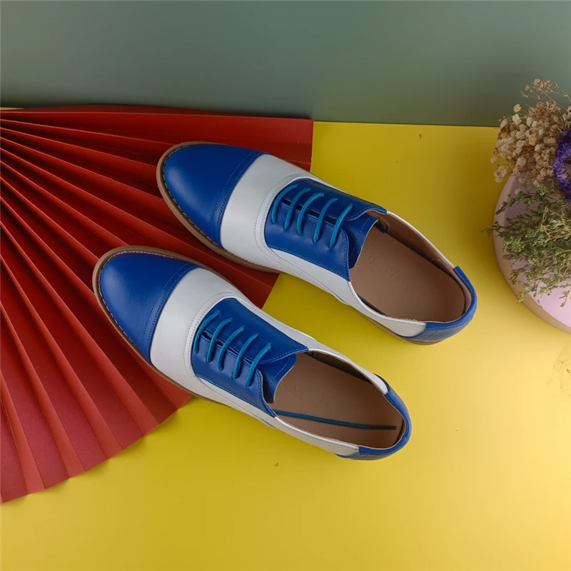 Genuine Leather Oxford Shoes Loafers For Woman Sneakers Female Oxfords Luxury Formal Single Strap Shoes Woman Spring Summer