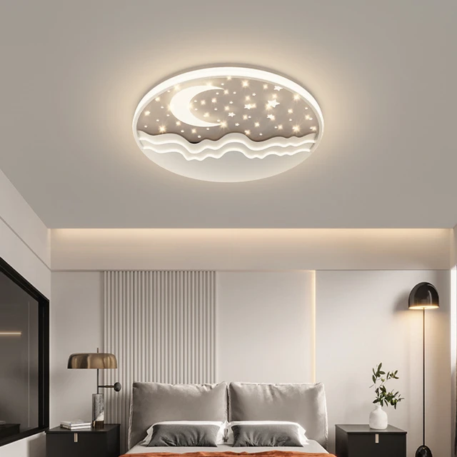 Iluminación De Techo LED Estrella Luz De Techo Dormitorio Niños Decoración  Lámpara De Techo Moderno Regulable Con Control Remoto Diseño Araña Para  Habitación De Niños Lámpara De Baño Para Bebés (50CM) 