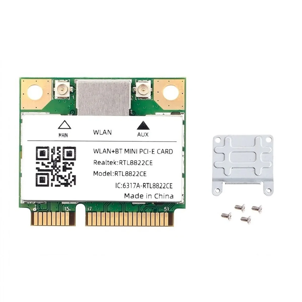 더운 듀얼 밴드 미니 Pcie RTL8822CE 1200Mbps WiFi 카드 Bluetooth 5.1 무선 어댑터 802.11ac 노트북/PC Wind 10/11