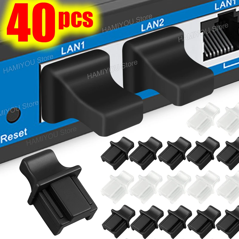 Silicone Dustplugs for Ethernet LAN Port Protection