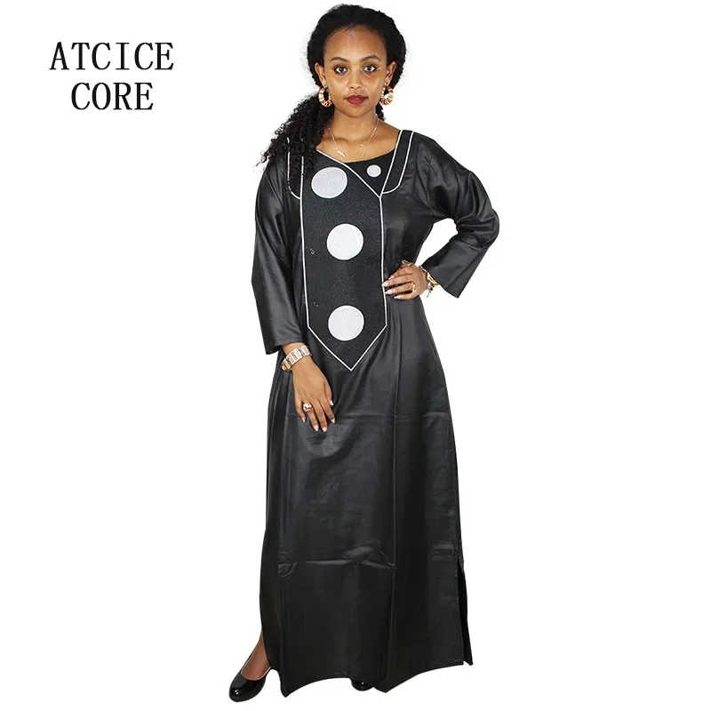 African Dresses For Woman Embroidery Design Dress Long Dress Without Scarf Dashiki