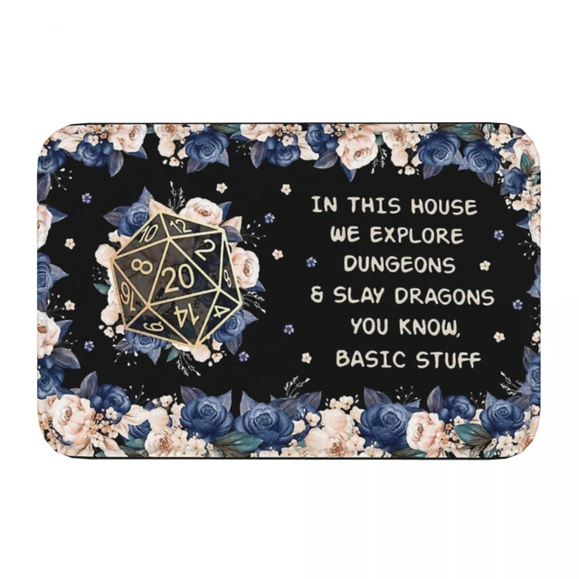 Not A Trap Door Doormat, D&D Doormat, Dungeons and Dragons Doormat