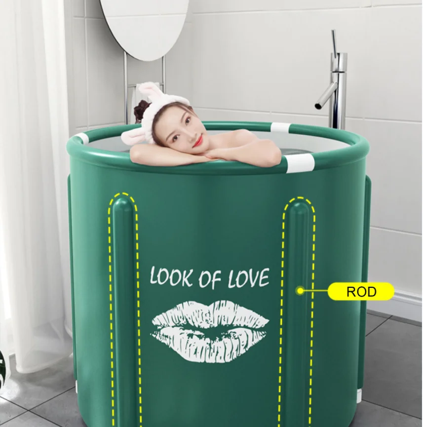 Adult Bath Bucket Folding Bathtub Bidet Body Large Bathtub Thicken Shower Barrel Available Foldable Tub Portable SPA
