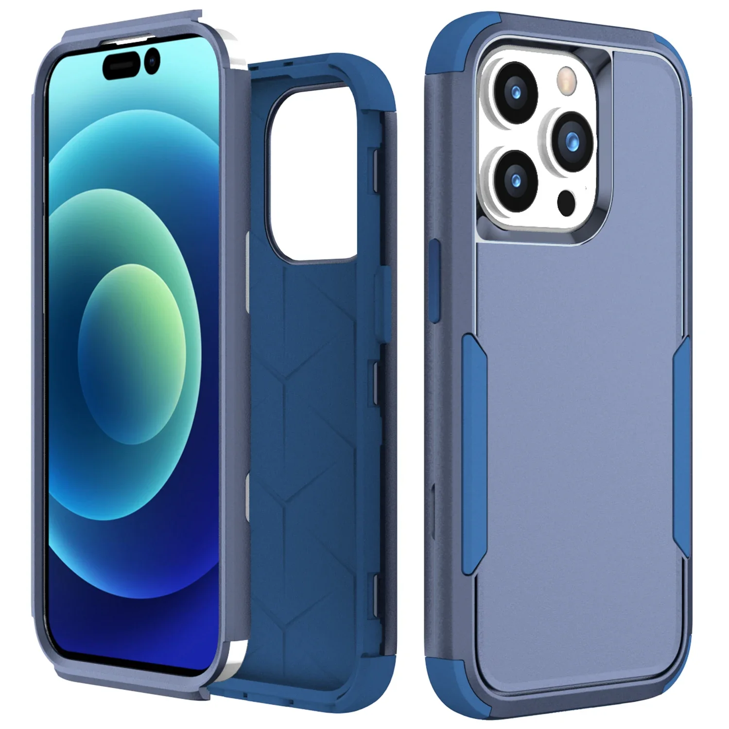 Hybrid Heavy Duty Armor 3-in-1 Military Shockproof Phone Case