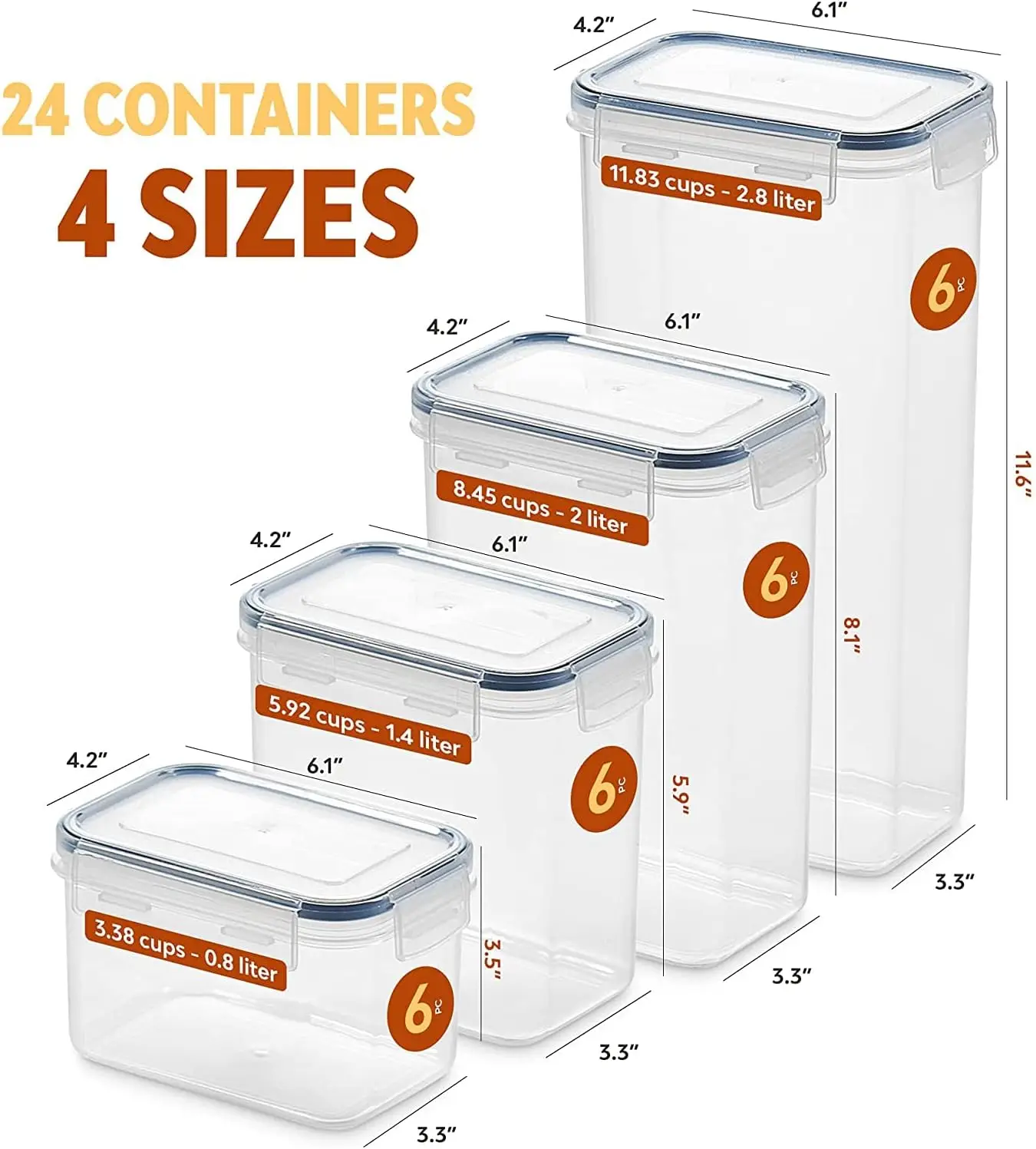 24-Piece Airtight Storage Set 2