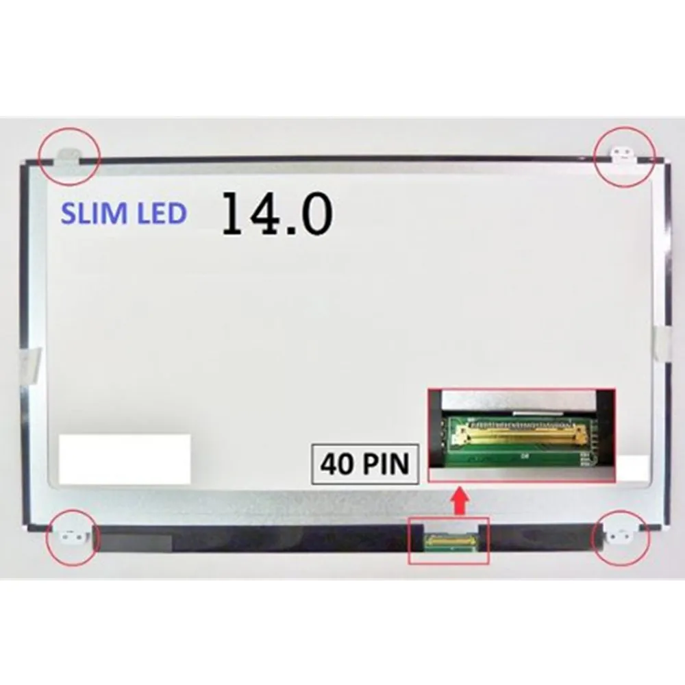 

14" HD 40 Pin Led Lcd Screen for HP Pavilion 14-V DM4-1000, DM4-2000, DM4-3000, DV4-3000, DV4-5000 Laptops LCD Screen Replaceme