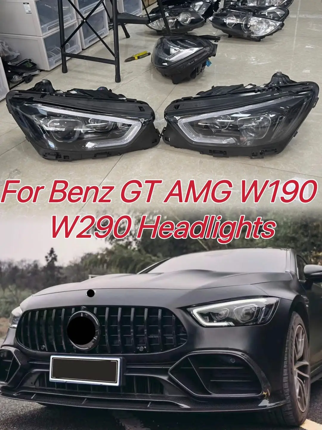 

Для Benz GT AMG W190 W290 передняя фара в сборе Применимая к году 2018-2020 Автомобильная осветительная система
