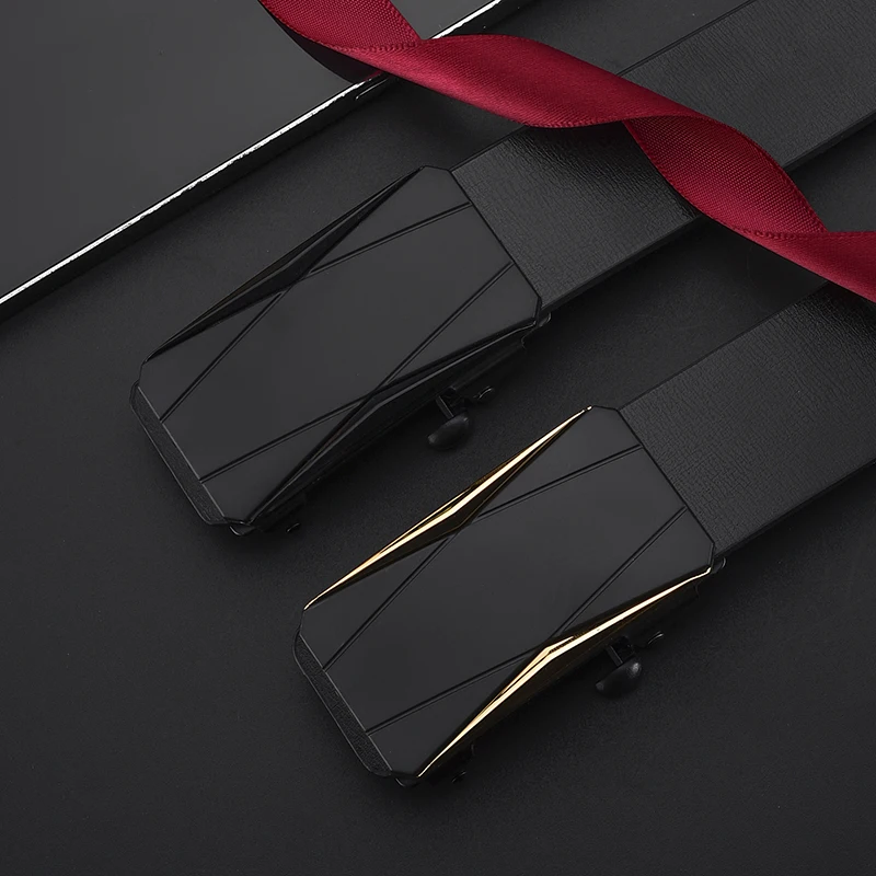 Leather Belt Men's Belt Waist Belt PU Leather Belt Jeans Belts Toothless Automatic Buckle Belt Fashion Business Genuine Luxury Brand Automatic Buckle Soft Cargo Pants Jeans
