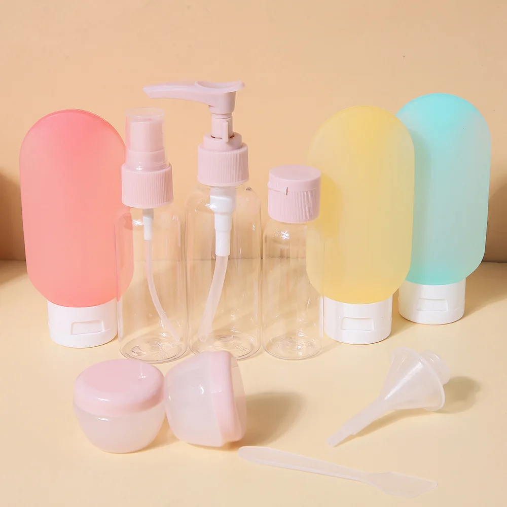Perfume Bottle Set Refillable Spray Lotion Shampoo Shower Tube Bottling Refill Cosmetic Travel Liquid Container Portable Tool