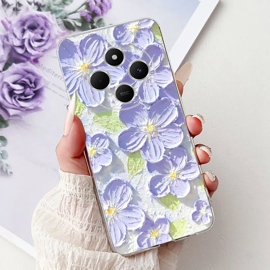 Cute Cat Cartoon Painted Soft Silicone Case - Stylish Back Cover