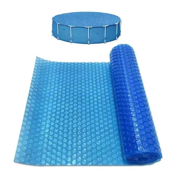 Rectangular Pool Cover Retaining Solar Swimming Pool Insulation Film Blue Solar Foil Pool Heating Solar High-quality Tarpaulin 1