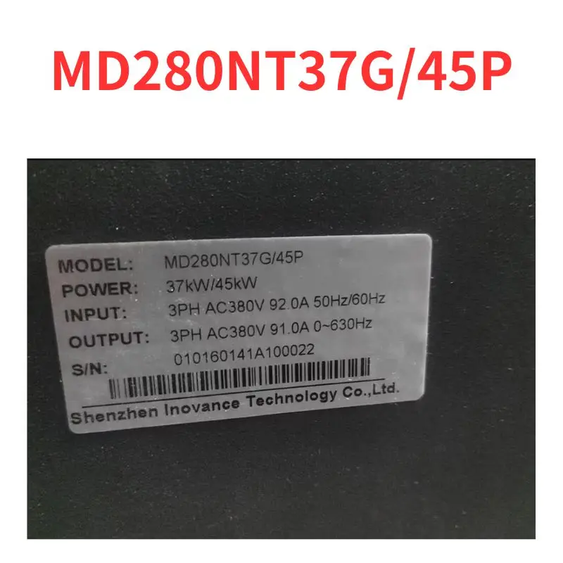 

90% new MD280NT37G/45P frequency converter tested OK